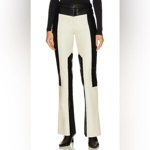 Ronny Kobo - High Rise Faux Leather Pants 🤍🖤